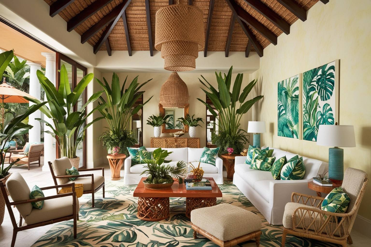 
Tropical Style Interior Design – Key Features, Trends, and Ideas for Your Space | Paintit.ai
 - 1